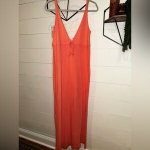Free People Orange Maxi Dress